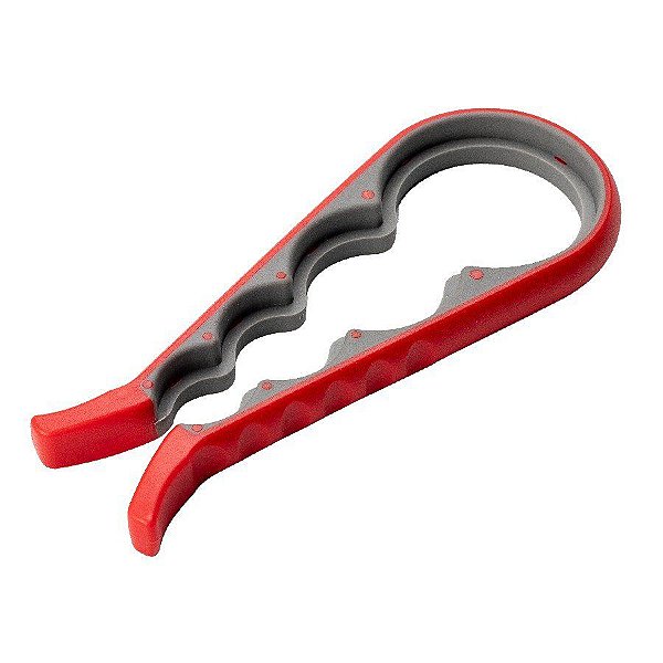 Abridor Pote Multiuso - Aço Inox e Plastico - 22x2x8,5Cm - 1 unidade - Cromus Allonsy - Rizzo Balões