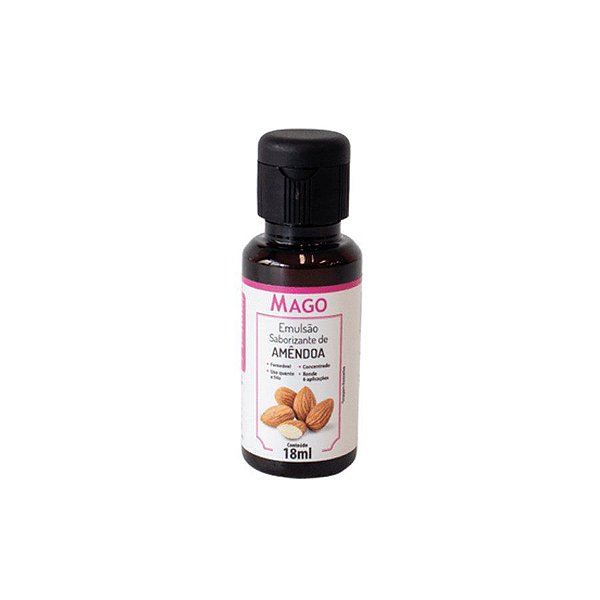 Emulsão Saborizante de Amêndoa 18ml - 1 Unidade - Mago - Rizzo