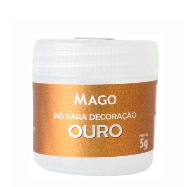 Pó para Decoração Ouro 5g - 1 Unidade - Mago - Rizzo