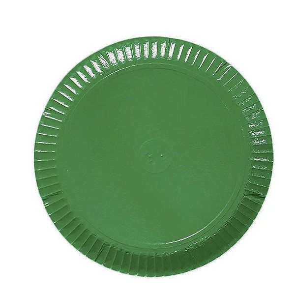 Prato para Doces de Papelão Laminado Verde P5 - 1 Unidade - Rizzo