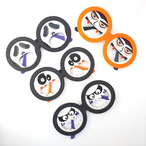 Kit Óculos de Halloween - Fantasmas e Vampiro - 4 unidades - Festachic - Rizzo