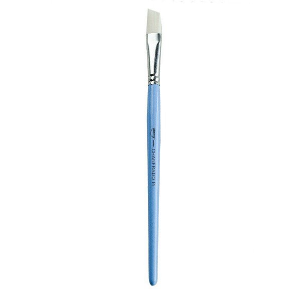 Pincel Artístico - N14 - Chanfrado Azul Ciano  - 1 unidades - Cromus Allonsy - Rizzo