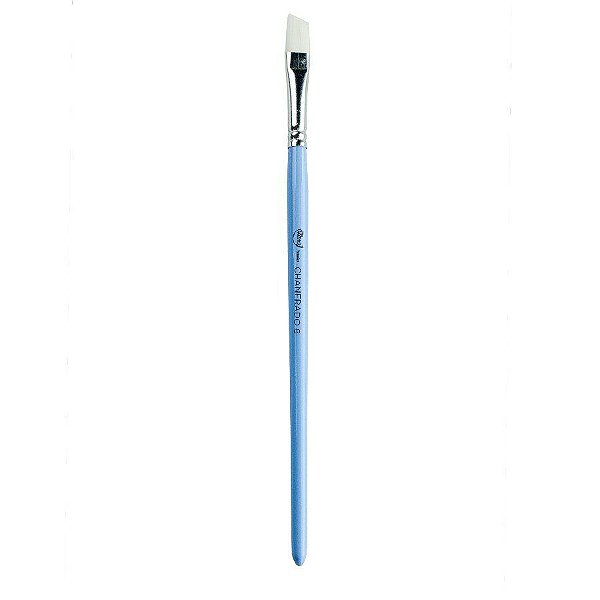 Pincel Artístico - N8 - Chanfrado Azul Ciano  - 1 unidades - Cromus Allonsy - Rizzo