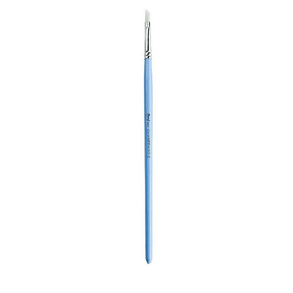 Pincel Artístico - N2 - Chanfrado Azul Ciano  - 1 unidades - Cromus Allonsy - Rizzo