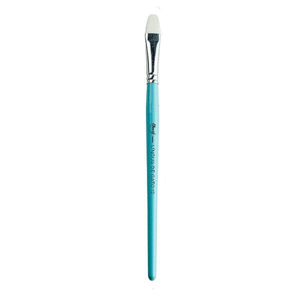 Pincel Artístico - N12 - Língua De Gato Azul  - 1 unidades - Cromus Allonsy - Rizzo
