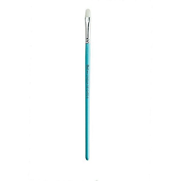 Pincel Artístico - N6 - Língua De Gato Azul  - 1 unidades - Cromus Allonsy - Rizzo