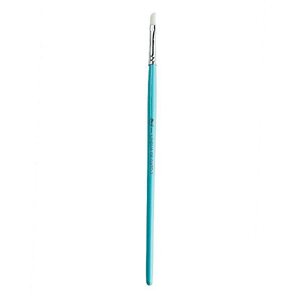 Pincel Artístico - N2 - Língua De Gato Azul  - 1 unidades - Cromus Allonsy - Rizzo