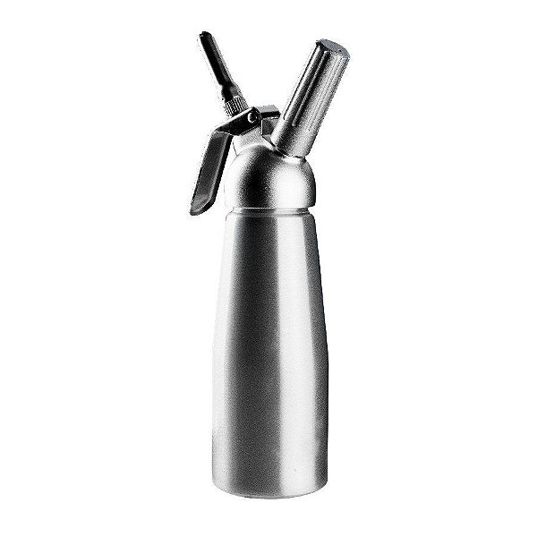 Garrafa Sifão Profissional Aço inox - 500 Ml 8x8x30Cm  - 1 unidade - Cromus Allonsy - Rizzo