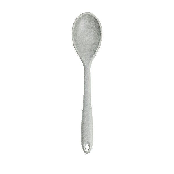 Colher Silicone 28Cm Cabo Com Fio De Ferro Cinza  - 1 unidades - Cromus Allonsy - Rizzo