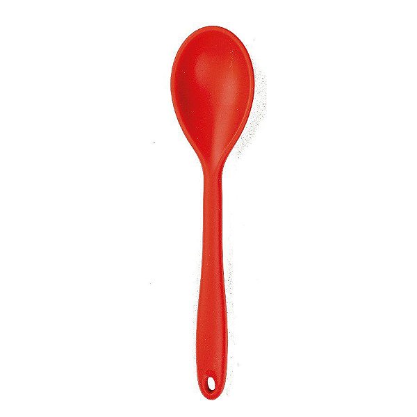 Colher Silicone 28Cm Cabo Com Fio De Ferro Vemrlho  - 1 unidades - Cromus Allonsy - Rizzo