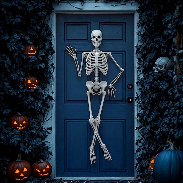 Decoração De Parede Esqueleto Halloween - 1,60x35cm - 1 unidade - Regina - Rizzo