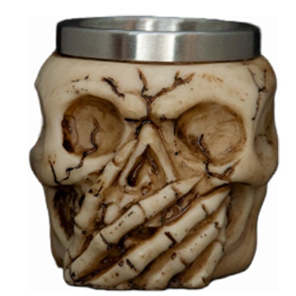 Copo Caveira - "Caveira Tampando a Boca" - 60ml - 1 Unidade - Rizzo