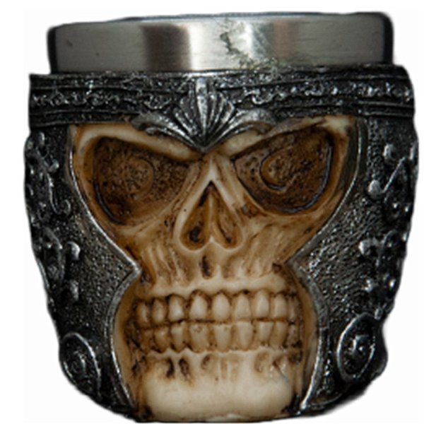 Copo Caveira Guerreira - 50ml - 1 Unidade - Rizzo