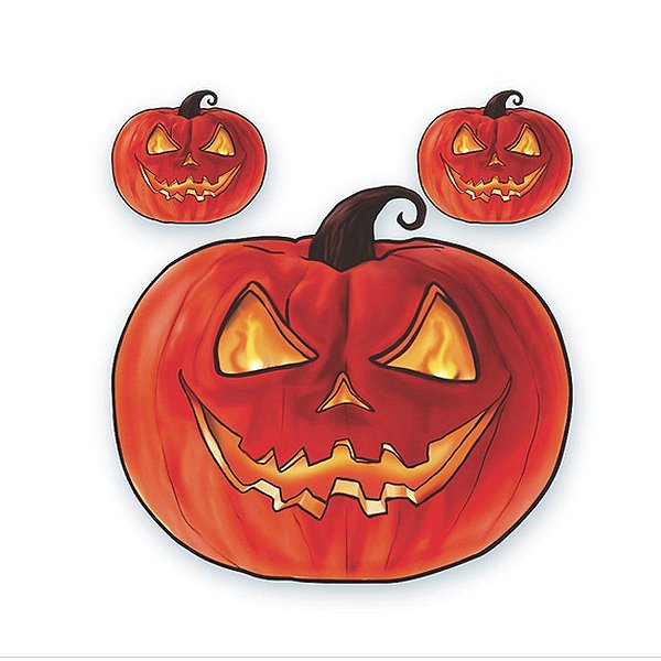 Kit Painel Decorativo - Abobora - Halloween - 3 unidades - Ref. 1215 - Rizzo