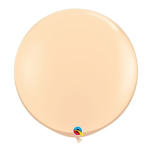 Balão Gigante de Festa em Látex 3ft (90 cm) - Blush (Cor da Pele) - 2 Unidades - Qualatex - Rizzo Balões