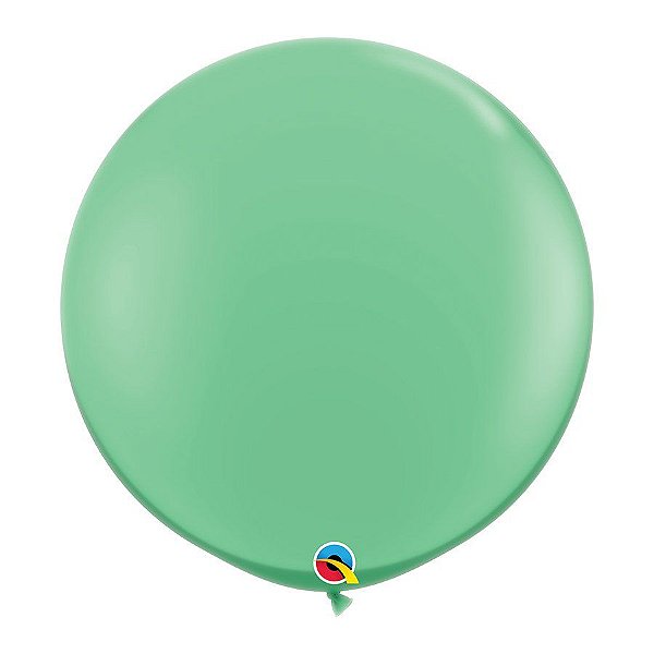Balão Gigante de Festa em Látex 3ft (90 cm) - Wintergreen (Verde Inverno) - 2 Unidades - Qualatex - Rizzo Balões