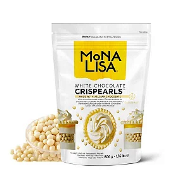 Chocolate Belga Callebaut - Crispearls Branco Mona Lisa - 800g - Rizzo Confeitaria