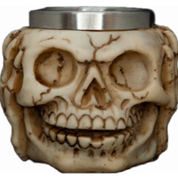Copo Caveira - "Caveira Tampando os Ouvidos" - 60ml - 1 Unidade - Rizzo Balões