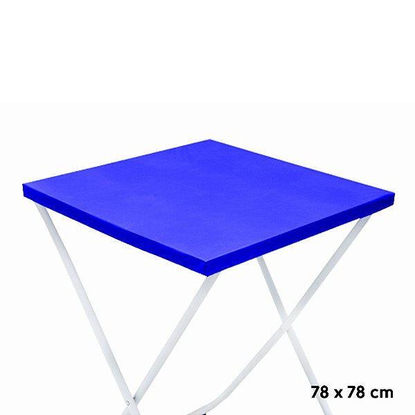 Toalha Plástica Cobre Manchas Perolizada - 78 x 78 cm - Azul Escuro - 10 unidades - CampFestas - Rizzo