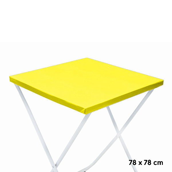 Toalha Plástica Cobre Manchas Perolizada - 78 x 78 cm - Amarela - 10 unidades - CampFestas - Rizzo