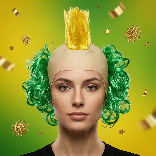 Peruca Brasil - Punk - 1 unidade - Rizzo