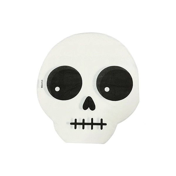 Guardanapo Caveira Halloween - 20 unidades - Cromus - Rizzo