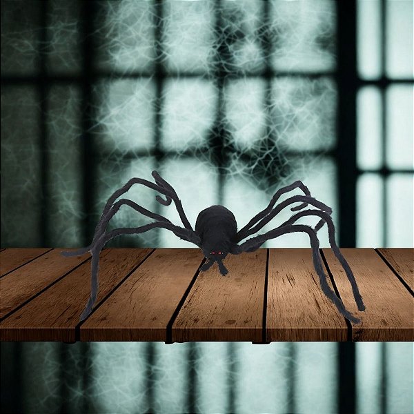 Enfeite Decorativo De Halloween Com Som e Movimento - Aranha - 1 unidade - Cromus - Rizzo