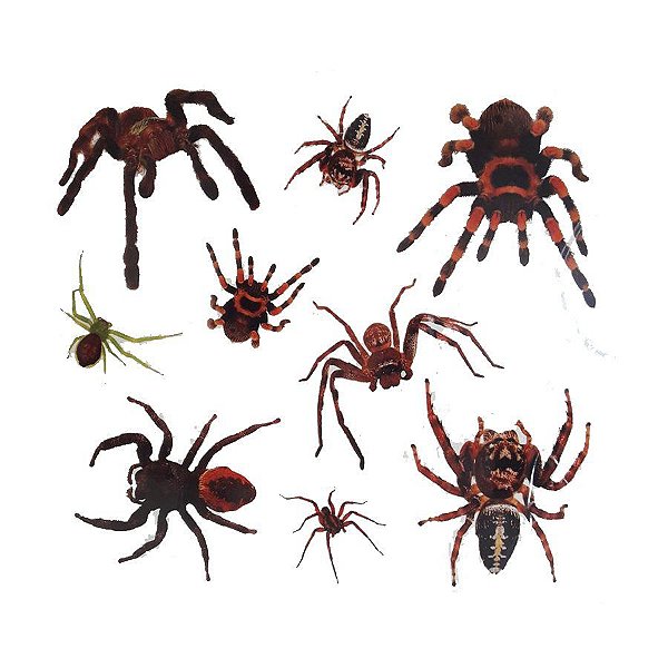 Adesivo - Tatuagem para Pele - Halloween - " Aranha" - 1 unidade - Rizzo