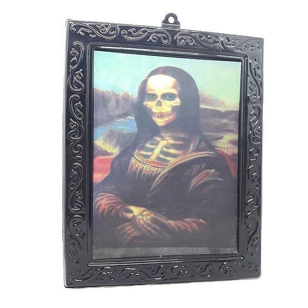 Quadro Holográfico - Monalisa - Festa Halloween - 1 unidade - Rizzo