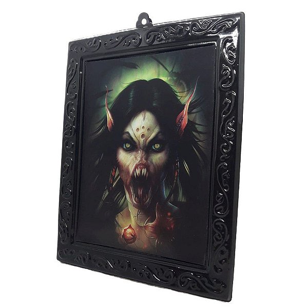 Quadro Holográfico - Elfo Noturno - Festa Halloween - 1 unidade - Rizzo