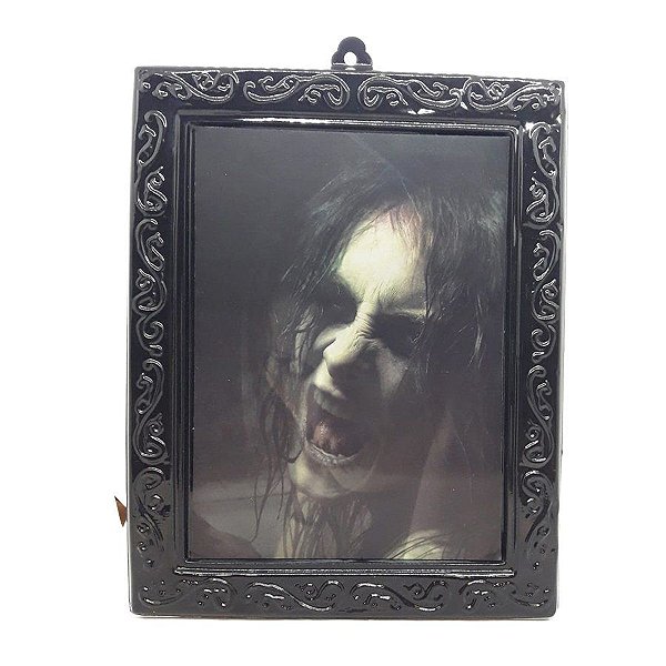 Quadro Holográfico - Menina Exorcista - Festa Halloween - 1 unidade - Rizzo