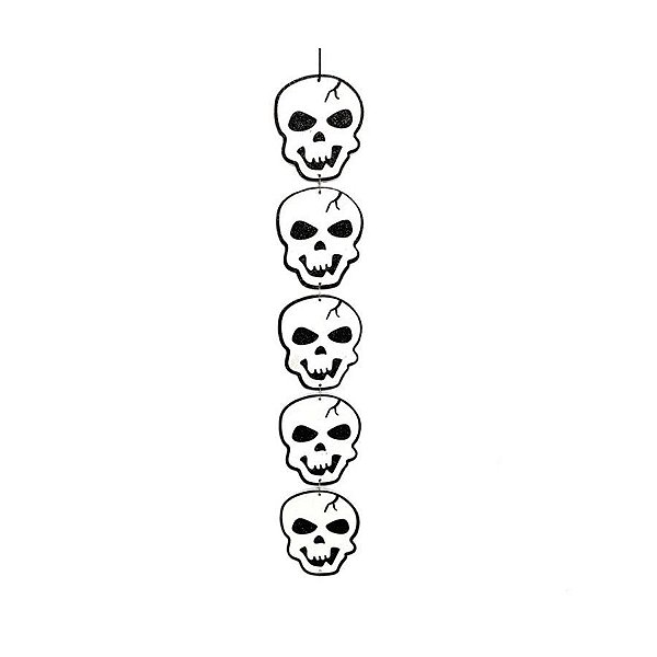 Enfeite para Pendurar - Caveira - Halloween - 5 unidades - Rizzo