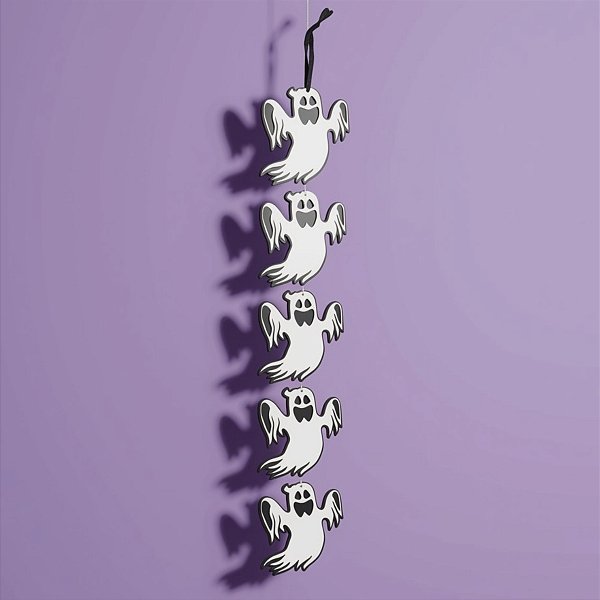 Enfeite para Pendurar - Fantasma - Halloween - 5 unidades - Rizzo