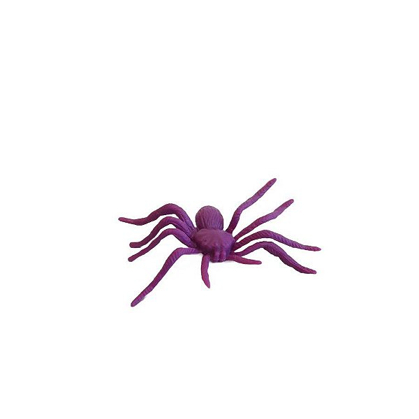 Mini Aranha Decorativa - Halloween - Roxa - 12 unidades - Rizzo