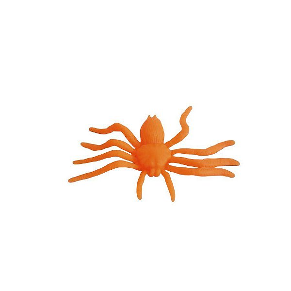 Mini Aranha Decorativa - Halloween - Laranja - 12 unidades - Rizzo
