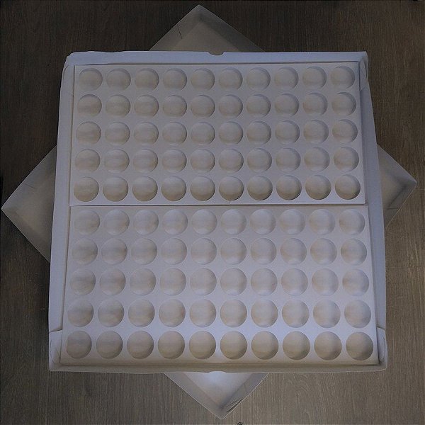 Caixa N5 - Base Brigadeiro - Branco  - 39 x 39 x 4 - 5 unidades - Assk - Rizzo