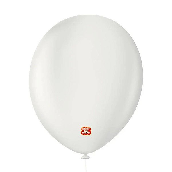 Balão Profissional Premium Uniq - 16'' 40 cm - Branco Absoluto - 10 unidades - Balões São Roque - Rizzo