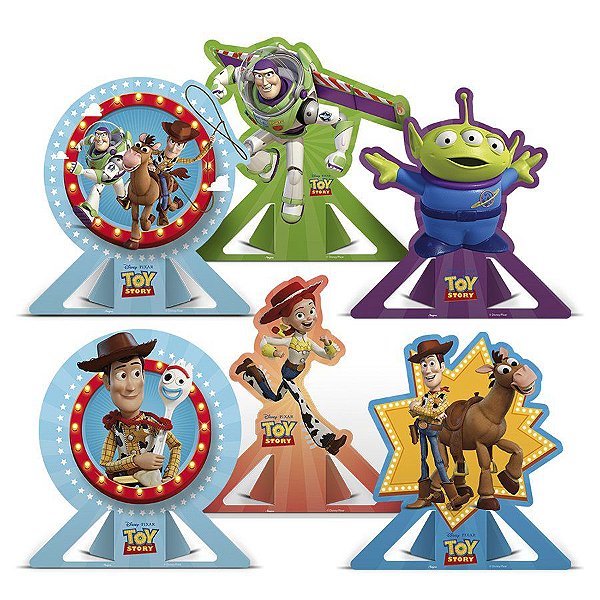 Decoração de Mesa - Festa Toy Story 4 - 6 unidades - Regina - Rizzo