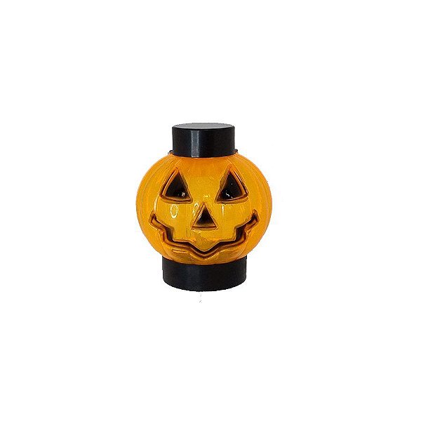 Vela Led Decorativa Abóbora Sorriso Torto Ref. YDH-7043 - 1 unidade - Rizzo Balões