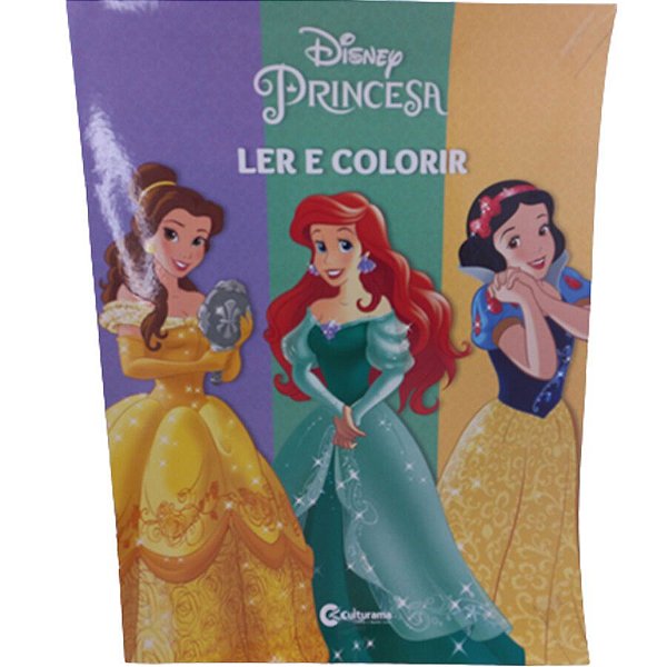 Livro Ler e Colorir - Princesas da Disney - 1 unidade - Culturama