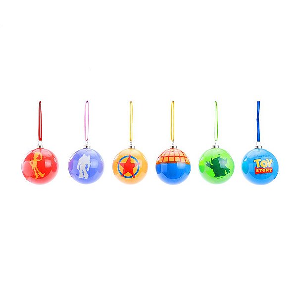 Kit Bola de Natal - Toy Story - 6 cm - Natal Disney - 6 unidades - Cromus - Rizzo