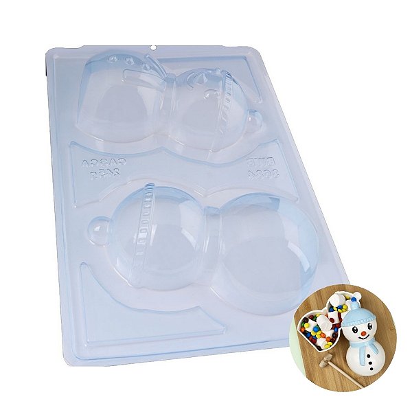 Forma de Acetato Especial Semiprofissional - Boneco de Neve - Ref 3684 - 1 unidade - BWB - Rizzo