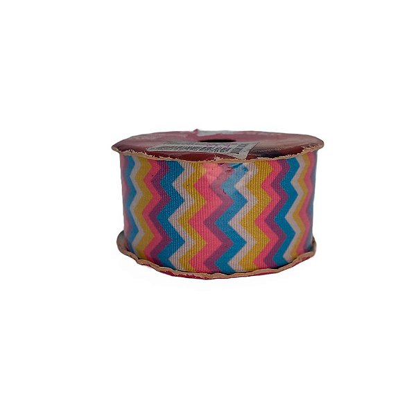 Fita Decorativa Listrada - Cor 042 - 10m cm 38mm - 1 unidade - Fitas Progresso - Rizzo