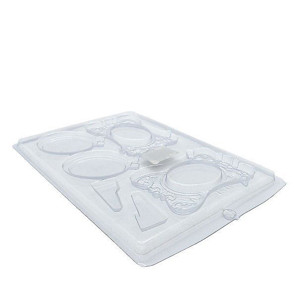 Forma de Acetato Simples - Espelhos - Ref. 1216 - 1 unidade - Crystal - Rizzo