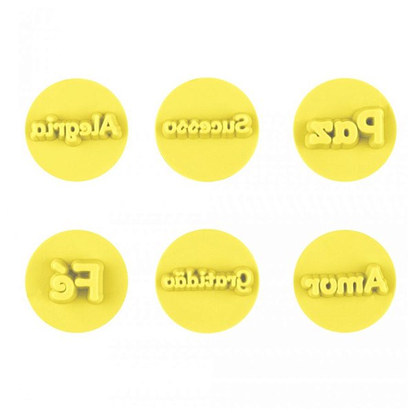 Kit Carimbo Marcador Desejos Amarelo  - 1 unidade - BlueStar - Rizzo
