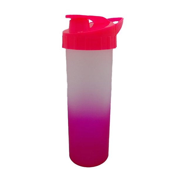 Garrafa Ice Degradê - Pink Fosco - Tampa Pink - 1 unidade - Rizzo