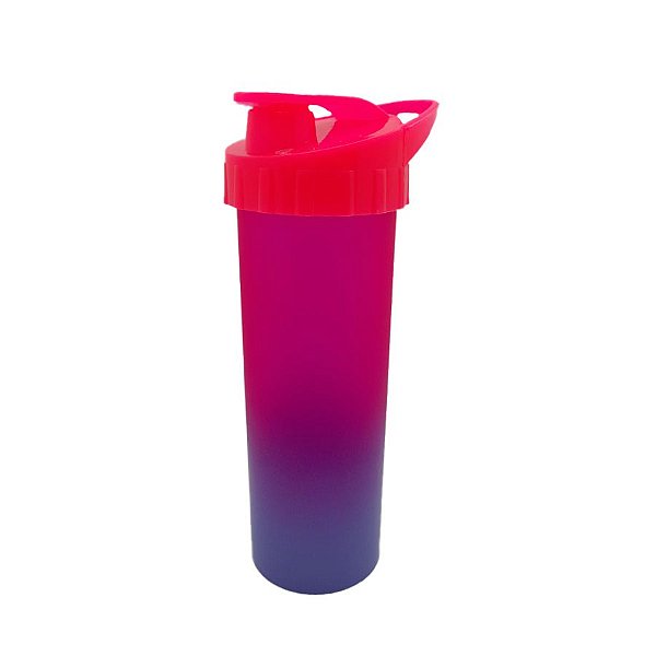 Garrafa Ice Degradê - Roxo e Pink Fosco - Tampa Pink - 1 unidade - Rizzo