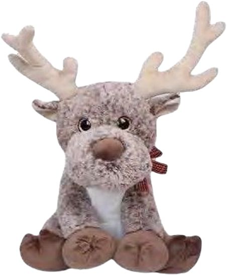 Alce Decorativo de Natal Sentado - 28 Centímetros - 1 unidade - Rizzo Balões