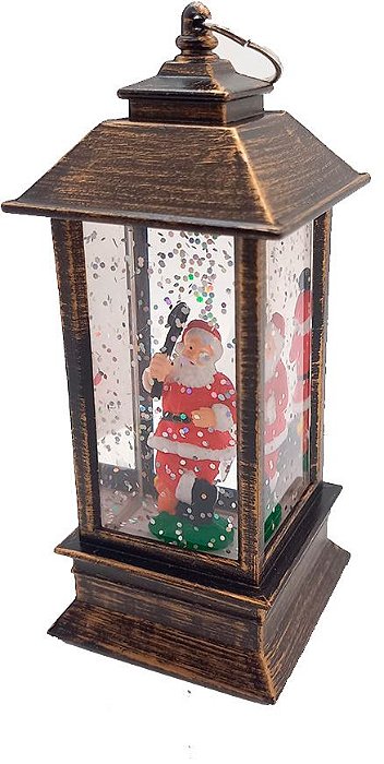 Globo Papai Noel - Lanterna Led - 13 cm x 5,5 cm - 1 unidade - Cromus - Rizzo
