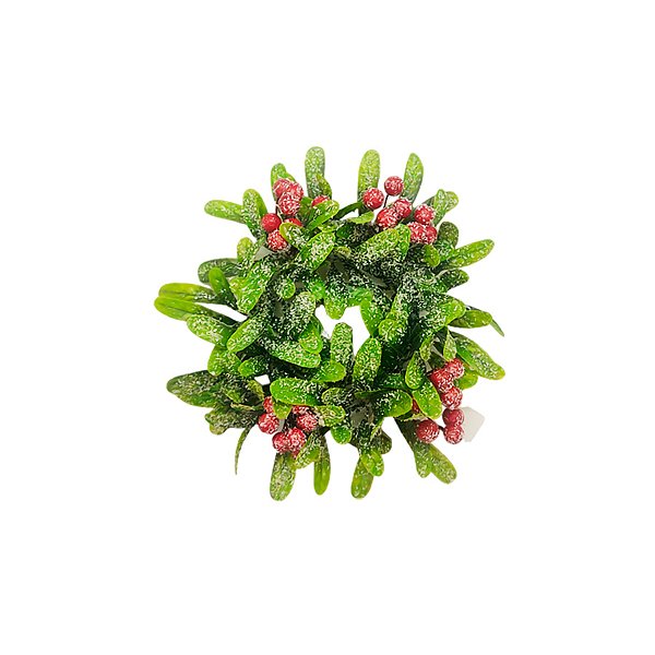 Mini Guirlanda Decorativa - Folhas Verde Claro e Frutas - 1 unidade - Cromus - Rizzo